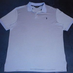 Ralph Lauren Pima Cotton Pro Fit Striped Golf Polo